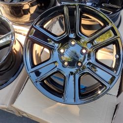 20" Dodge Ram Longhorn Laramie OEM Black Wheels