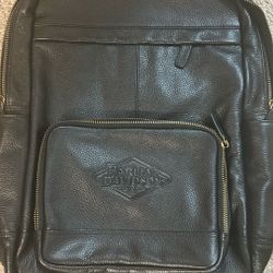 Harley Davidson, leather backpack