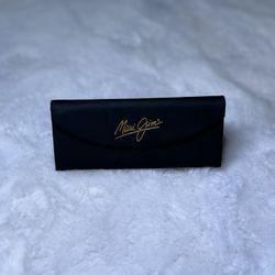 Maui Jim Trifold Black Leather Sunglasses Case