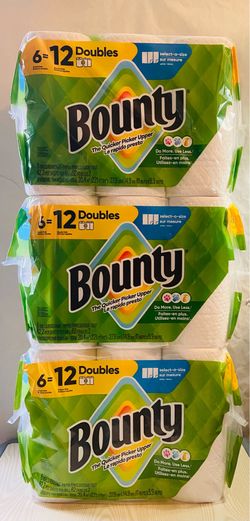 Bounty Paper Towels 6 double rolls