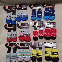 Joyspet Nonskid Pet/Dog Socks- Brand New