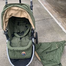 Camp Bumbleride Olive Green Baby Stroller Single