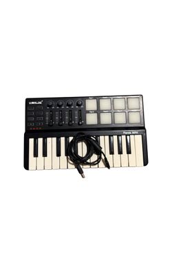 WORLDE Panda  Mini 25 Key USB MIDI Keyboard Controller With 8 Backlit Drum Pads