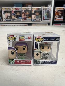 2 BITTY Buzz Lightyear 1-Inch Funko Pops #169 #1210 Toy Story Disney Pixar XL-01