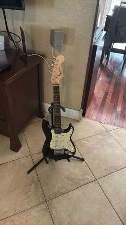 Small Fender guitar