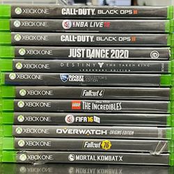 Xbox One 12 GAME LOT!: Overwatch, Fallout 4, Call Of Duty, Mortal Kombat, Etc