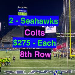 Seahawks Colts Tickets 