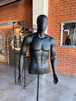 Black Male Mannequin Torso