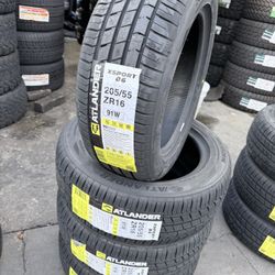 205/55/16 Atlander  #4 New Tires Mount & Balance // Set De 4 Llantas Nuevas Instaladas Y Balanceadas