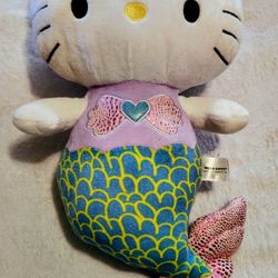 Used Sanrio Hello kitty Mermaid Large 18" Plush Stuffed 