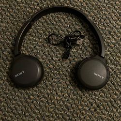 Sony wireless headphones.