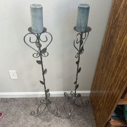 Iron Candles Holder Sticks