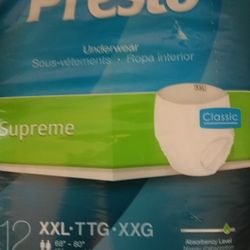 ADULT DISPOSABLE UNDERWEAR/ BRIEFS/ DIAPERS SZ XXL
