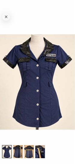 Women's Police Officer Costume top size L