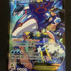 Kyogre Ex ( Teams Aqua) Pokemon Card 