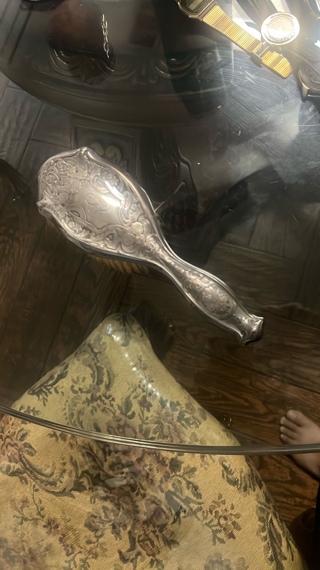 Antique Sterling Silver Brush 1899