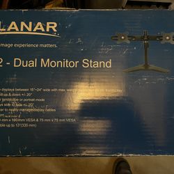 Dual Monitor Stand - Up To 24” Monitor $25