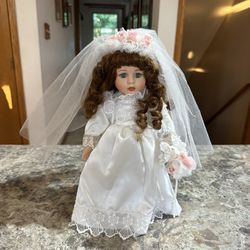 Vintage Porcelain Doll 