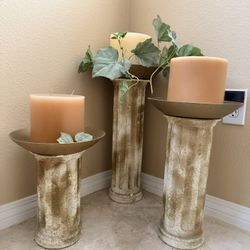Candle Pillars (Set of 3)