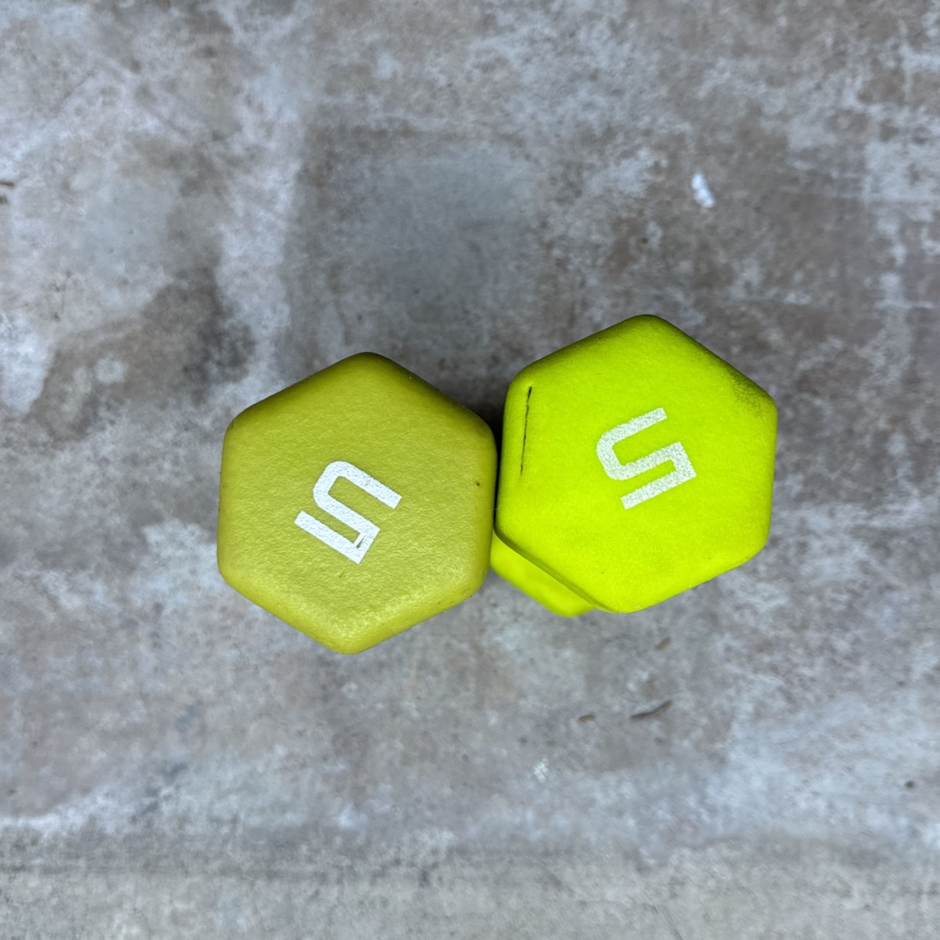 Set Of 5 Pound Weights