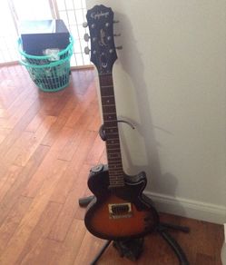 Epiphone electric guitar, fender electric amp, sold separately or together
