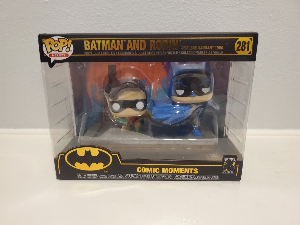 Funko Pop! Comic Moments Batman and Robin New Look Batman 1964 #281