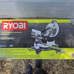 Ryobi 15 Amp 10 in. Corded Sliding Compound Miter Saw with LED Cutline Indicator Retail ($269)+