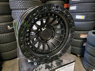 17" LOCK MOJAVE OFF-ROAD WHEELS SILVERADO SUBURBAN AVALANCHE TAHOE SIERRA DENALI YUKON TUNDRA SEQUOIA TITAN TACOMA 4RUNNER