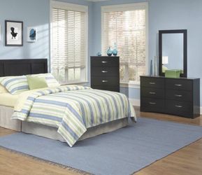 New Black Sleek bedroom suite set