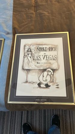 Framed Sports Print with Gold Frame