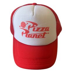 Disney Pixar Toy Story Pizza Planet Trucker Hat – Red and White Cap