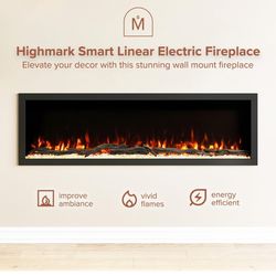 MODERN EMBER  60"  Electric fireplace