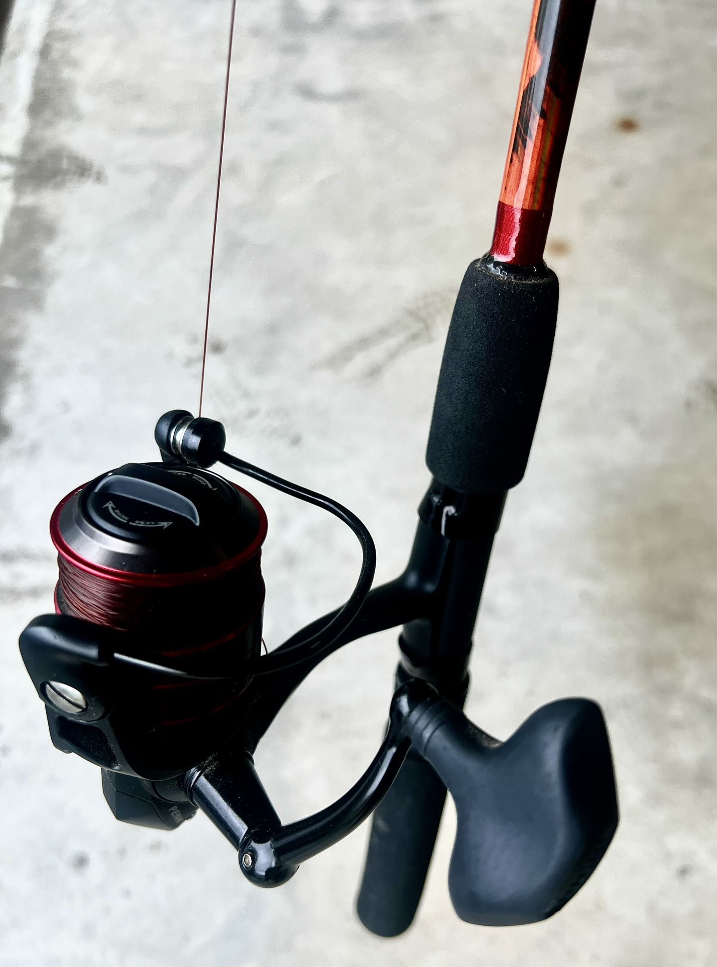 Wormgear Fishing rod w/reel