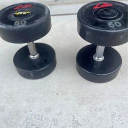 2 50lb Dumbells Like NEW! Available Now. 