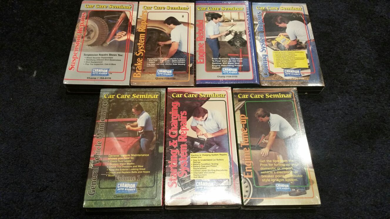 Champion Auto Collector Car Repair Vhs