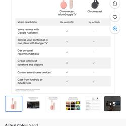 Chromecast with Google TV - Streaming Entertainment in 4K HDR - Sunrise