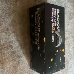 Blackout baby crib tent