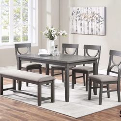 Dining Table Set With Bench 