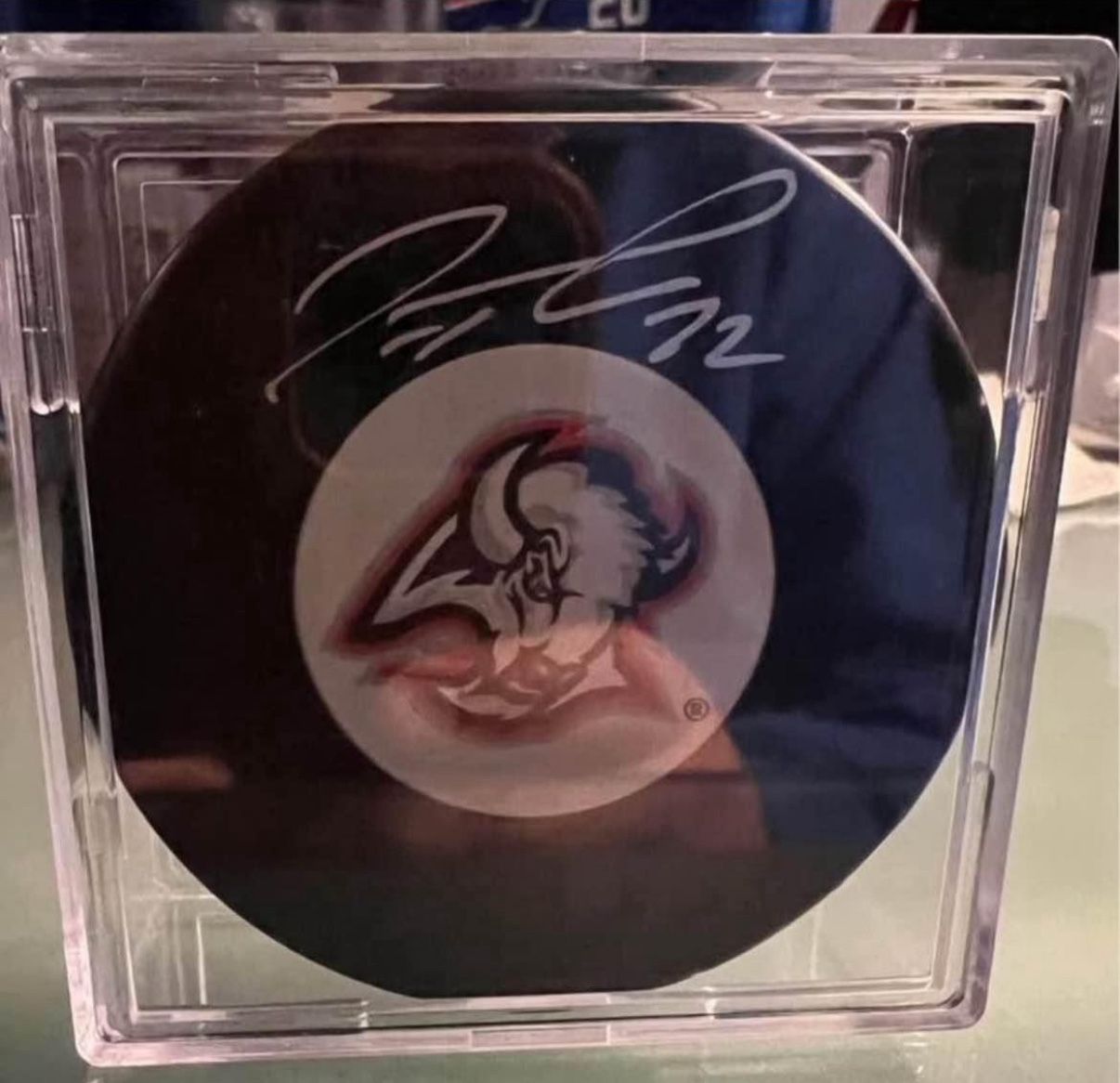 Tage Thompson Signed Buffalo Sabres Hockey Puck