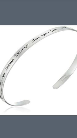 Silver inspiration bracelet