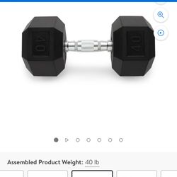 Two 40lb Dumbells (Orginally $76)