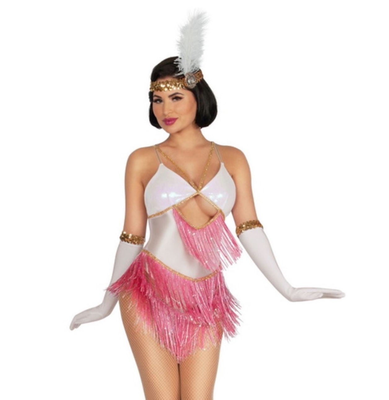 Women’s Halloween Costume Rose Flapper Starline for Fashion Nova size M