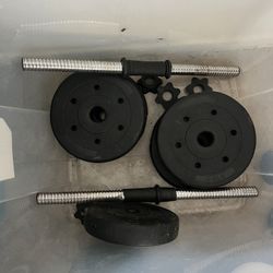 Vinyl Dumbbell Set 