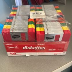 99 Staples Discounts, Ibm Formatted Double-Sided High Density 1.4 4 Mb. All Unused. I’m In Upland.