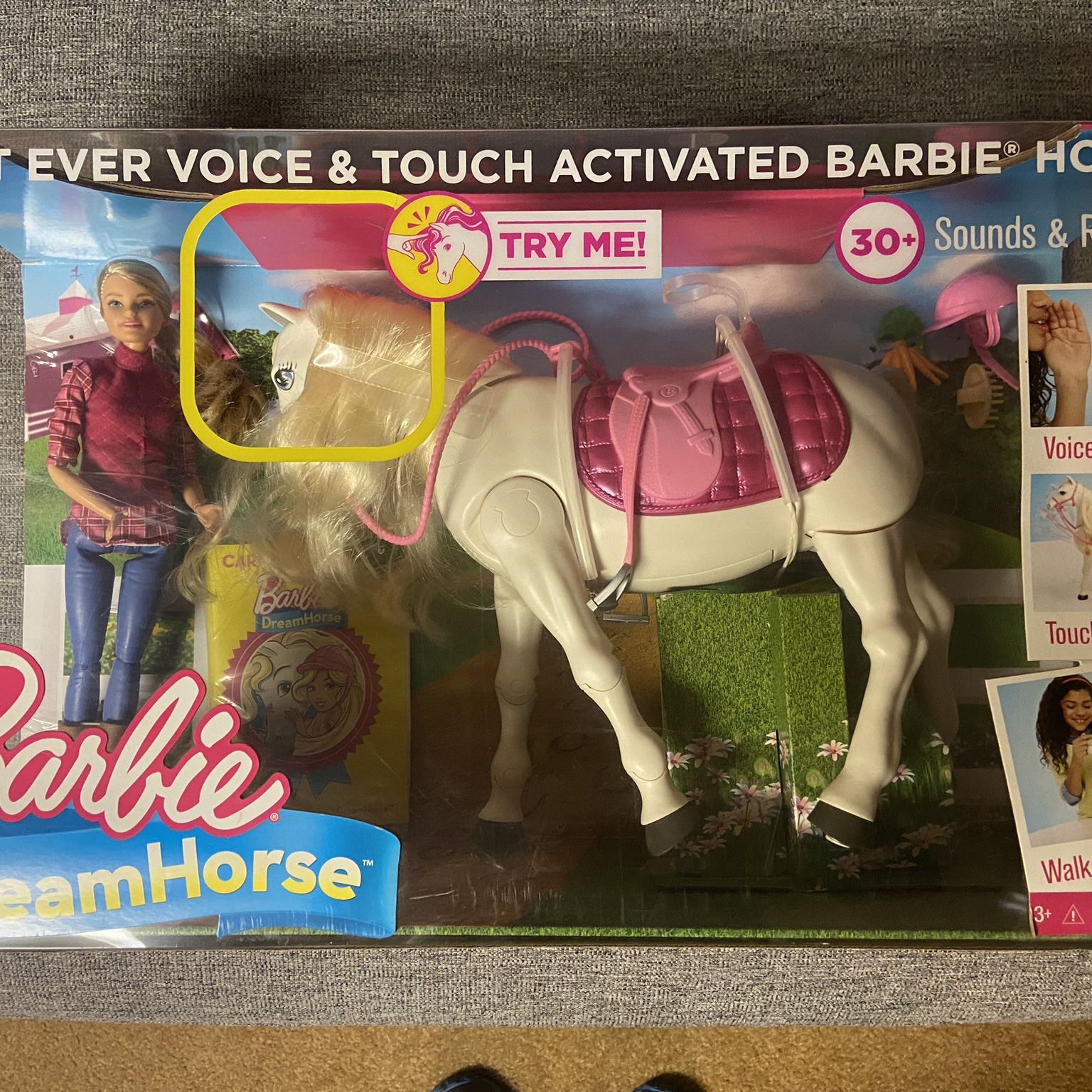 Drama hans Afbestille Barbie Dream Horse Voice And Touch Activated + Doll Set for Sale in  Placentia, CA - OfferUp