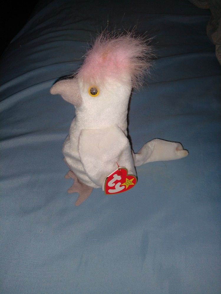 Kuku The Cockatoo Beanie Baby