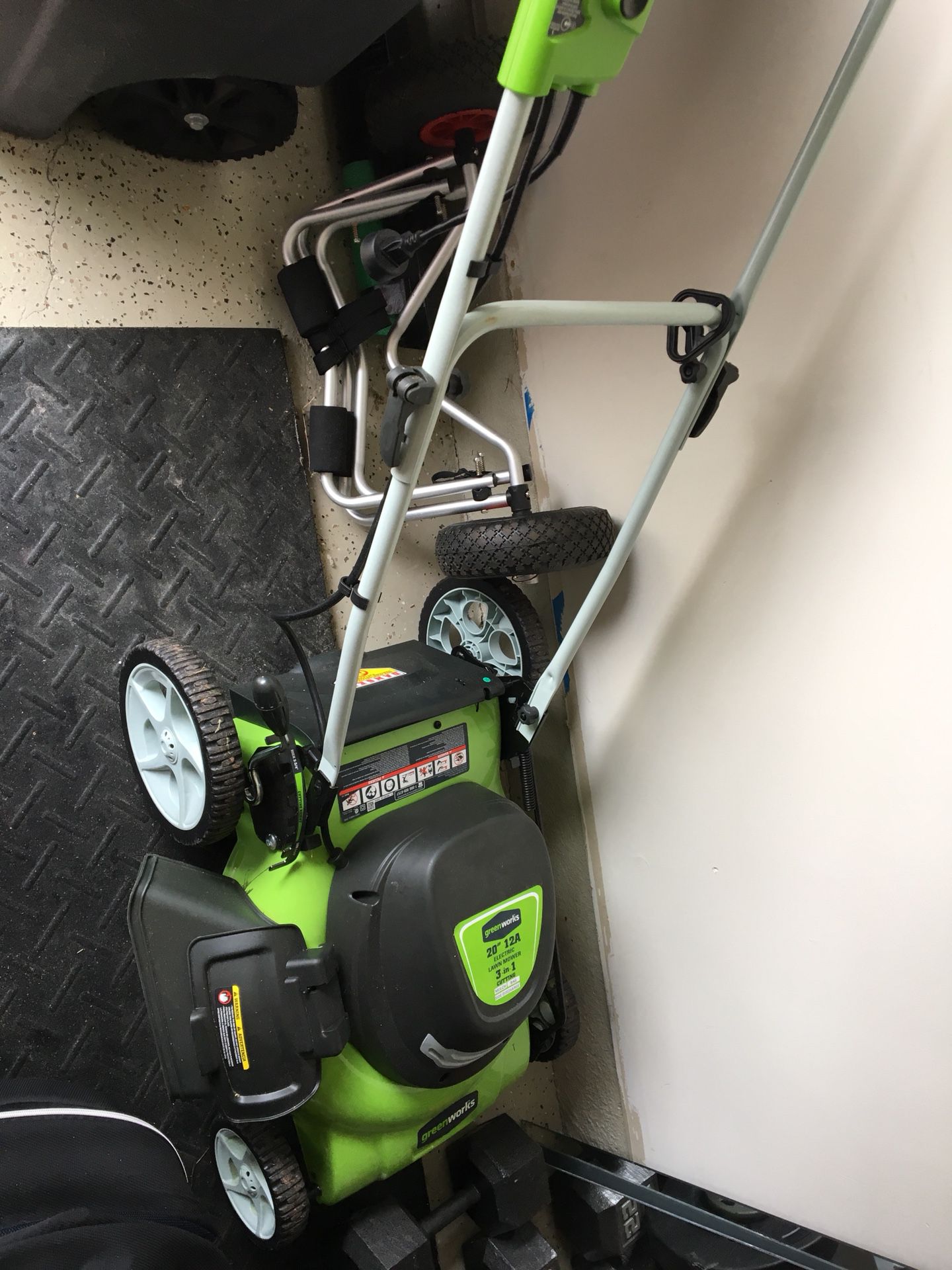 Greenworks 20-Inch 12 Amp Corded Lawn Mower 25022 - $125