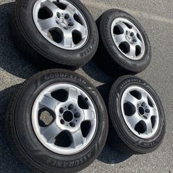 4 — 225/65r17 5x112 5x4.41 Stock Mercedes ML350 Suv Audi Vw Wheels Rims Good Tires!