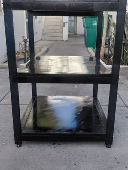 Nice sturdy metal shelving