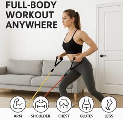 3 sets of Resistance Bands, Provide Extra Resistance While Your Exercise
